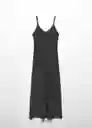 Vestido Kling Negro Talla 18 Mujer Mango