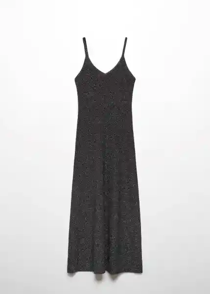 Vestido Kling Negro Talla 18 Mujer Mango