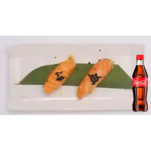 Combo Nigiri de Salmón + Coca Cola Original 300ML
