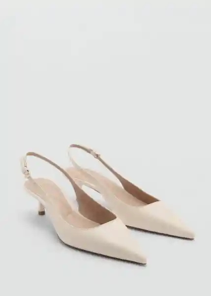 Zapatos s Moon Crudo Talla 37 Mujer Mango