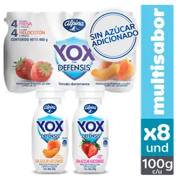 Yox Multisabor Sin Azúcar x8 Und Botella 100 g