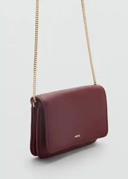 Bolso P Corina Burdeos Talla 99 Mujer Mango