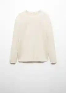 Buzo Buzo Jersey Avana Crudo Talla XXL Hombre Mango