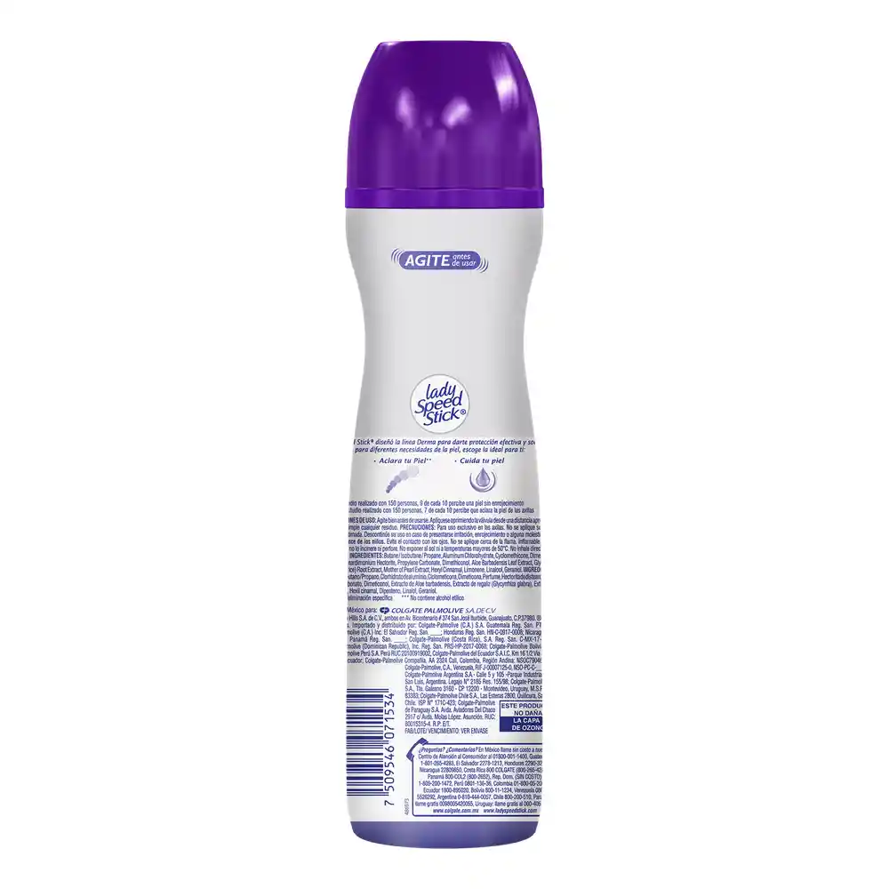 Lady Speed Stick Desodorante Derma Aloe Aerosol 