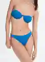 Top Bikini Maca Azul Talla S Mujer Mango