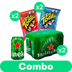 Combo 4 Pack de Todito + 6Pack Heineken X2