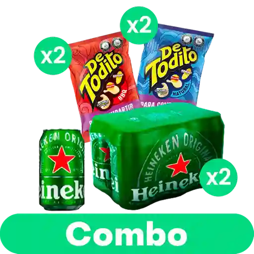 Combo 4 Pack de Todito + 6Pack Heineken X2