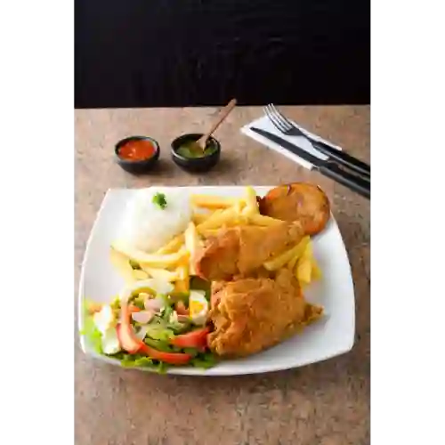 Bandeja pollo broaster
