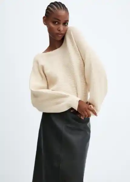 Jersey Vanesa Crudo Talla S Mujer Mango