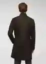 Abrigo Funnel Marrón Talla M Hombre Mango