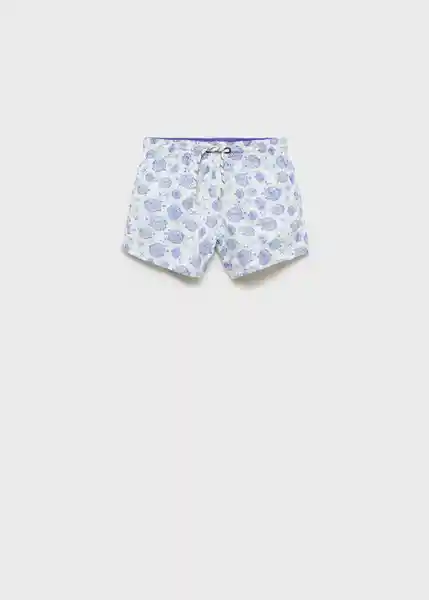 Short Bañador Globobb Blanco Talla 70 Niños Mango