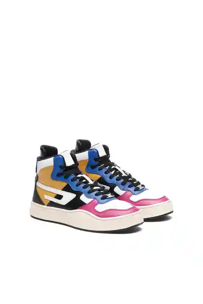 Diesel Tenis S-Ukiyo Mid Suela Rosa Agujeta Negra Talla 8