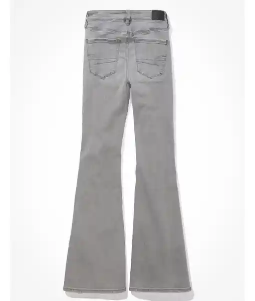 Jean Flare Mujer Gris Talla 0 REGULAR American Eagle