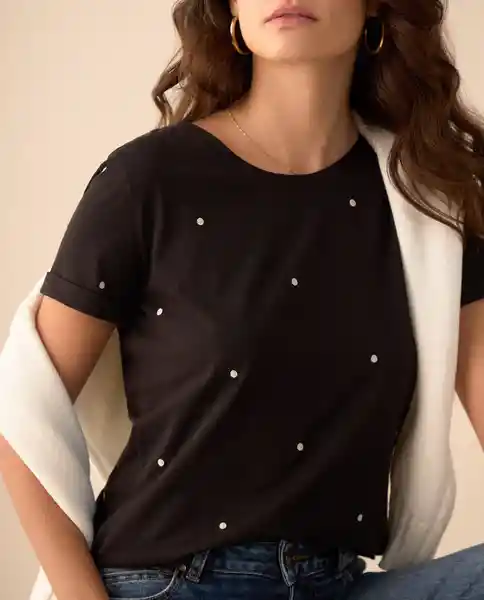 Camiseta Jaguar Negro Ultraoscuro Talla S 401G002 Esprit