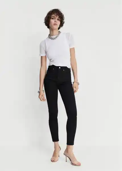 Pantalón Jean Soho Tejano Negro Talla 32 Mujer Mango