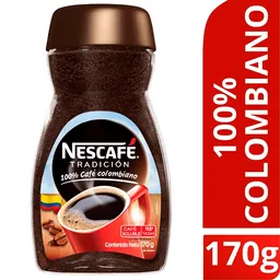 Café instantaneo NESCAFÉ® Tradición frasco x 170g