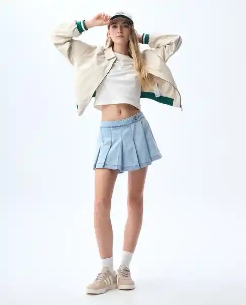 Falda Mujer Azul Talla 6 341G001_AZU114604 Americanino