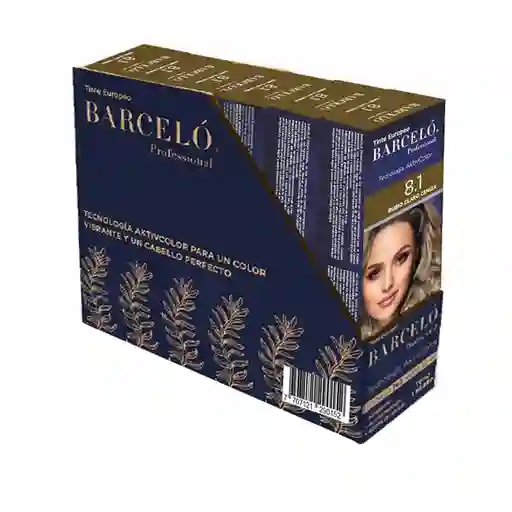 Barceló Kit Tinte Rubio Claro Cenizo 8.1