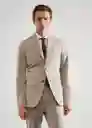 Blazer Americana Brasilia Beige Talla 56 Hombre Mango