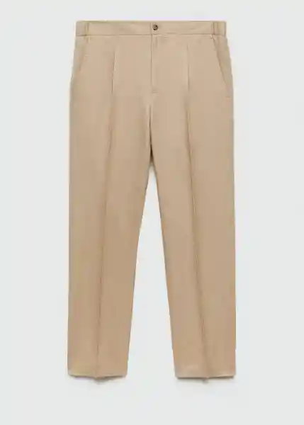 Pantalón Sorbet Beige Talla 48 Hombre Mango