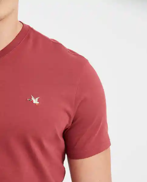 Camiseta V Neck Masculino Rojo Pasa Ultraoscuro T L Chevignon