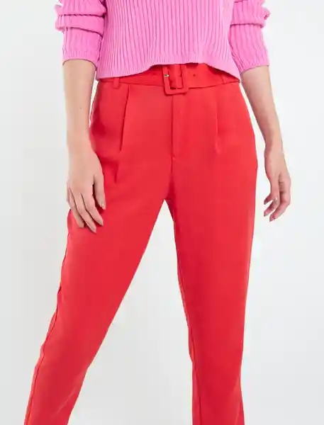 Pantalón Susi Mujer Rojo Marte Oscuro Talla 12 Naf Naf