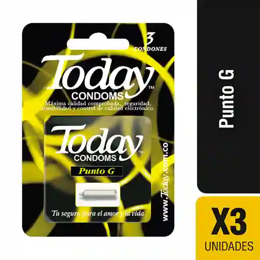 Today Condoms Punto G x3 und