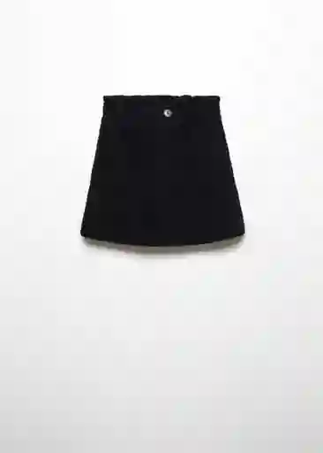 Falda Gladis Negro Talla 14 Niña Mango