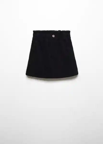 Falda Gladis Negro Talla 14 Niña Mango