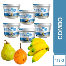 Combo Baby gu Yogurt Sin Dulce + Pera + Grandadilla + Banano