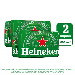 2 x Heineken Lata