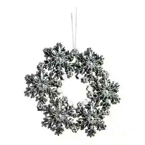 Adorno Copos de Nieve Plateado 1304201062 Finlandek