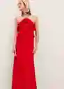 Vestido Turin Rojo Talla M Mujer Mango