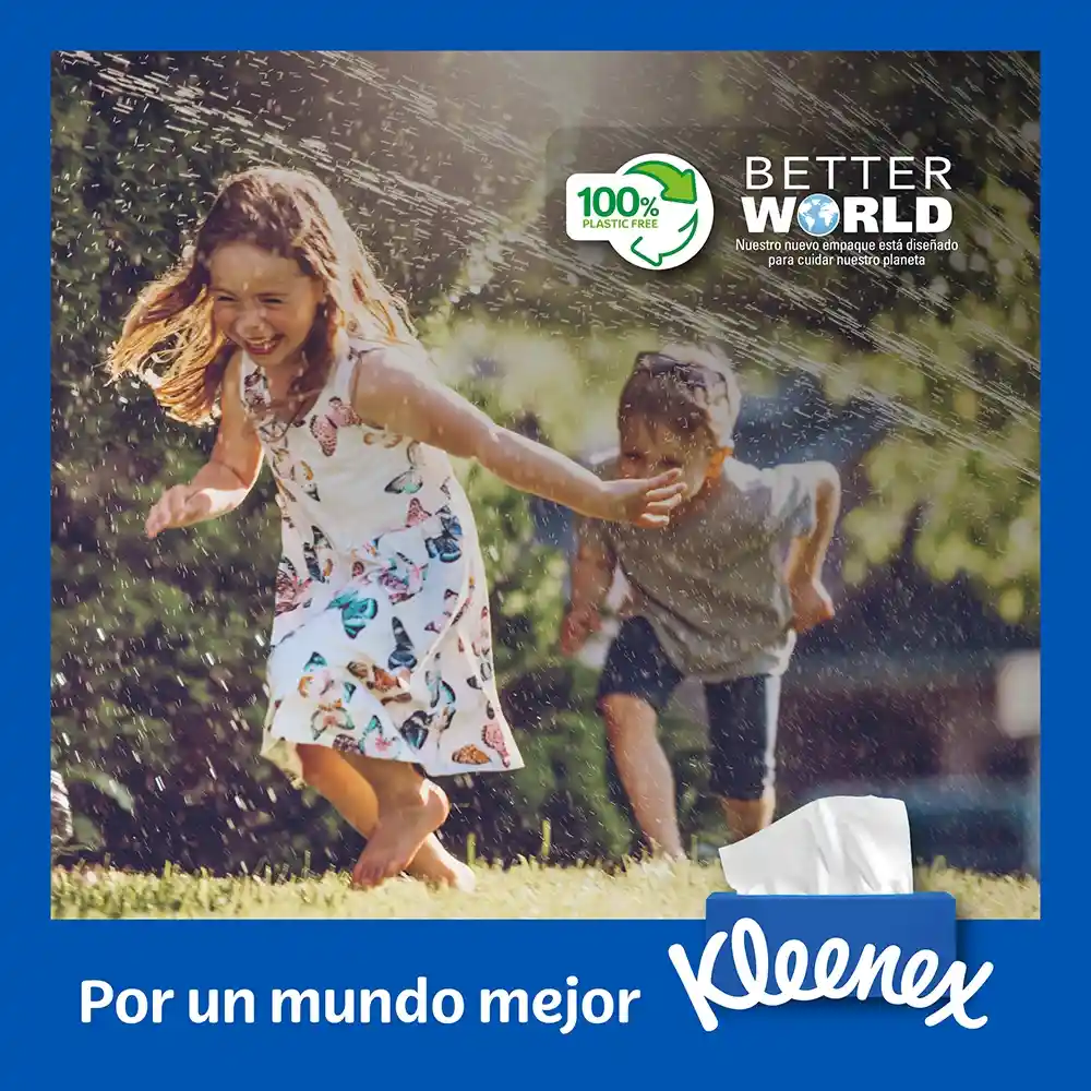 Pañuelos Faciales Kleenex Cubo 60U