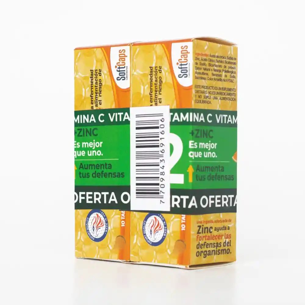 Vitamina C+Zinc Efervescente