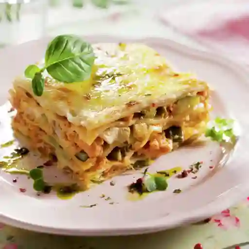 Lasagna Pollo y Champiñones