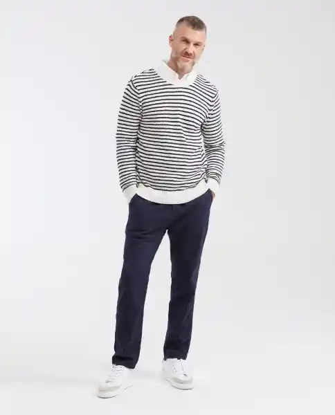 Suéter Tejido Retro Azul Marino Ultraoscuro Talla XL Chevignon