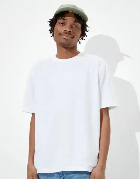 American Eagle Camiseta Icónica Súper Suave Blanco T Large
