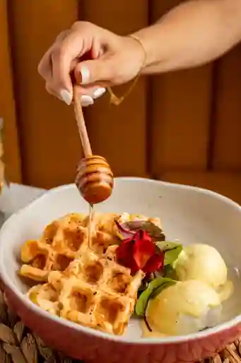 Waffles de Pan de Yuca Dulces