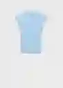 Top Rosi Celeste Talla S Mujer Mango