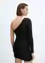 Vestido Xena Negro Talla M Mujer Mango