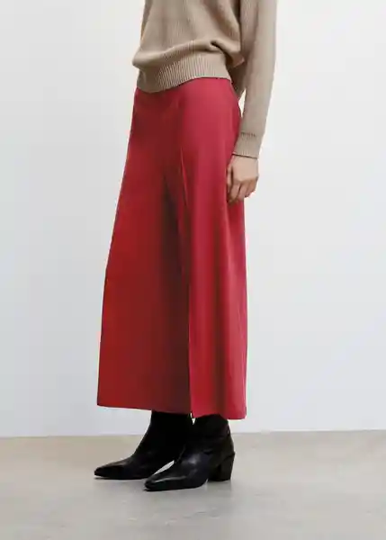 Pantalón Lido Rojo Talla 24 Mujer Mango