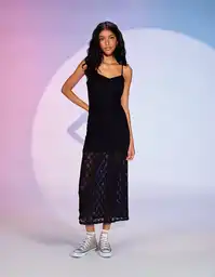 Vestido Mujer Negro Talla Large 8968001 American Eagle