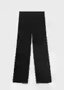 Pantalón Yolando Negro Talla S Mujer Mango