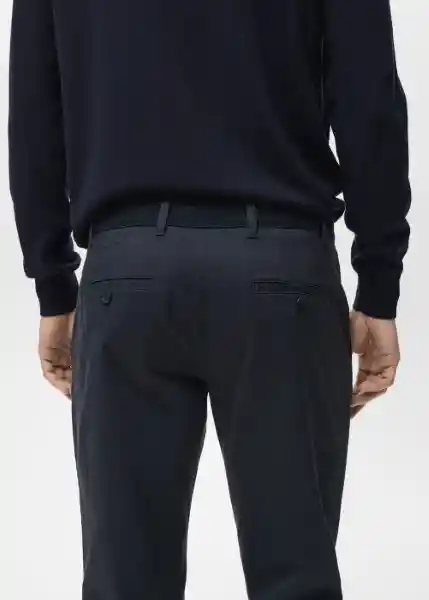 Pantalón Prato Navy Talla 40 Hombre Mango