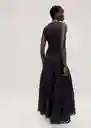 Vestido Jana Negro Talla S Mujer Mango