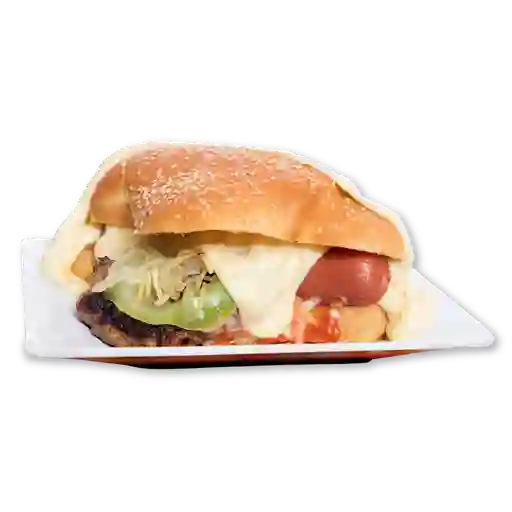 Burguesudo de la Casa (Hamburguesa + Perro Unidos)
