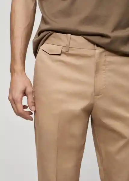 Pantalón Mayol Beige Talla 40 Hombre Mango