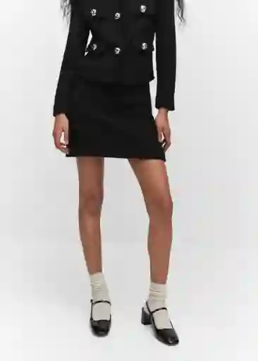 Falda Wintour Negro Talla S Mujer Mango