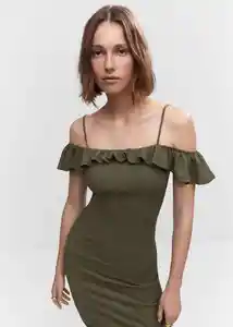 Vestido Janice Khaki Talla M Mujer Mango